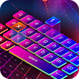 Neon Led Keyboard Photo, Emoji icon