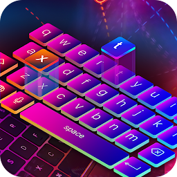 Neon Led Keyboard Photo, Emoji च्या आयकनची इमेज