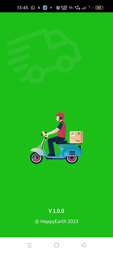 Android application Happyearth Delivery screenshort