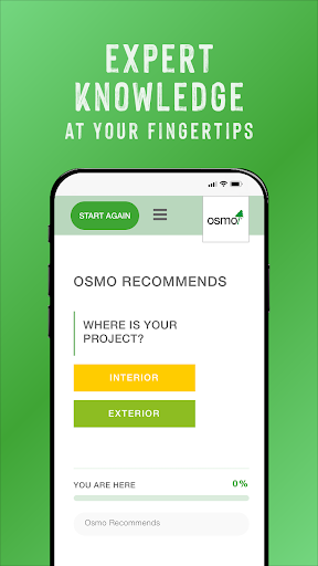 Android application Osmo Recommends screenshort