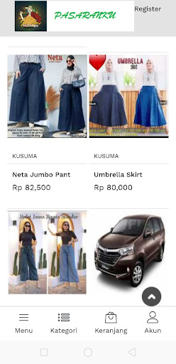 Android application Pasaranku.com screenshort