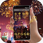 Cover Image of Tải xuống Colorful Fireworks Emoji Theme  APK