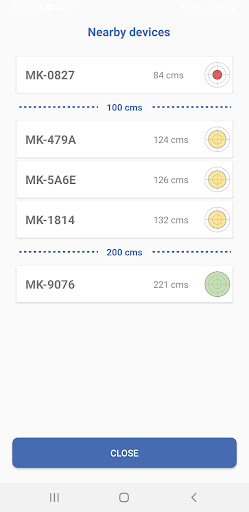 Android application MK UWB Toolbox screenshort