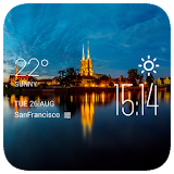 Wroclaw weather widget/clock icon