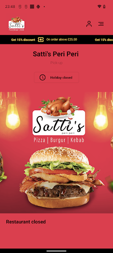 Android application Satti's Peri Peri screenshort