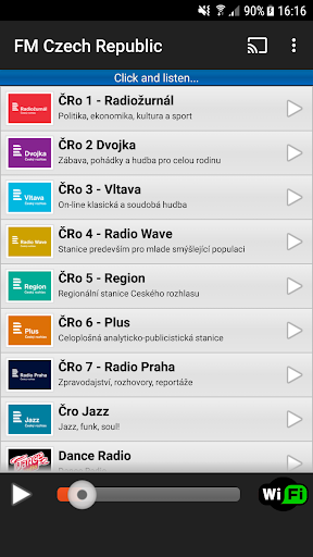 Android application FM Czech Republic screenshort