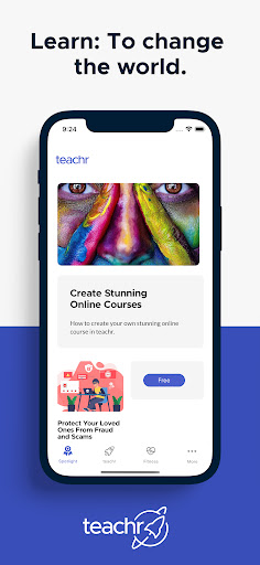 Android application teachr screenshort