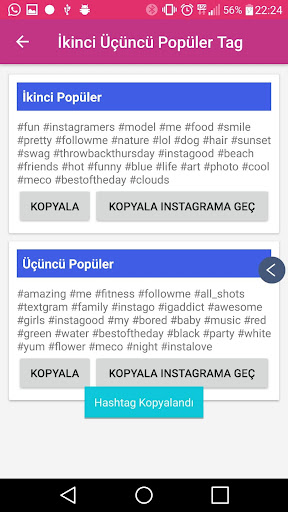 Instags Hastags
