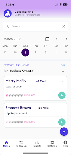 Android application Anaemate screenshort