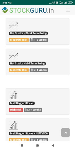 StockGuru - Trading Signals Screen 3
