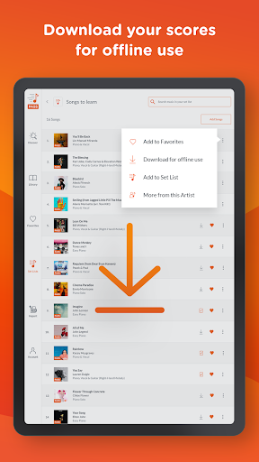 Screenshot of Sheet Music Direct