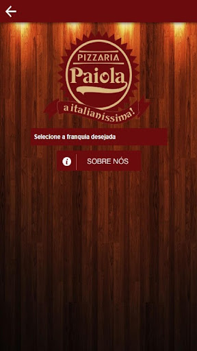 Android application Pizzaria Paiola screenshort