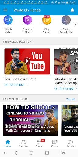Android application World On Hands screenshort