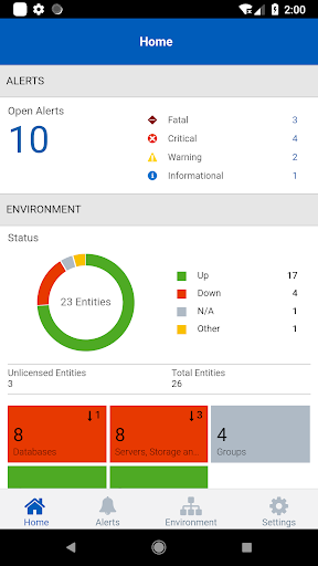 Android application Oracle Management Cloud screenshort