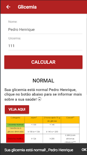 Minha Saúde APP Screen 2