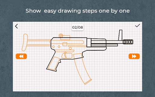 How to Draw Weapons Step by St Screen 3