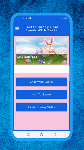Easter Bunny Videos and Chat Screen 2