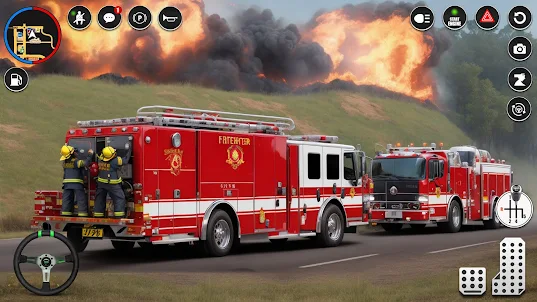 Fire Truck Rescue Sim Games 3d