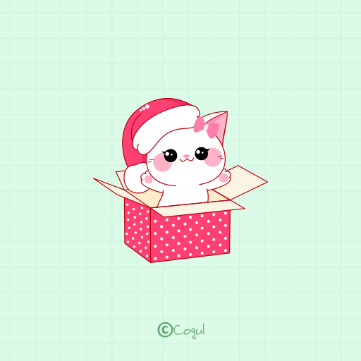 카카오톡 테마 - 겨울산타고양이_베이비민트 (카톡테마) logo