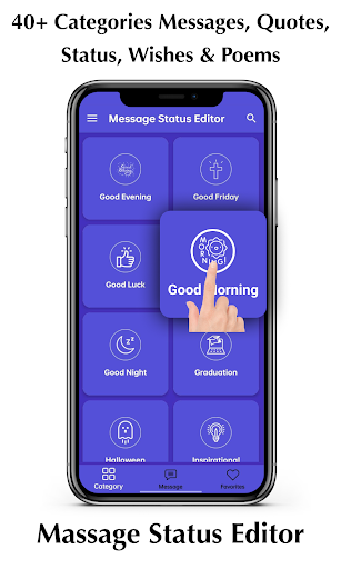 Android application Message Status Editor screenshort