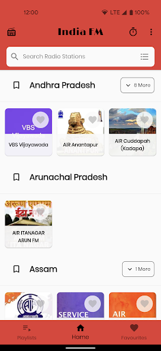 Android application All India Radio FM Stations screenshort