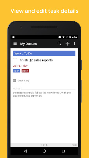 GQueues | Tasks & To-Do Lists Screen 3