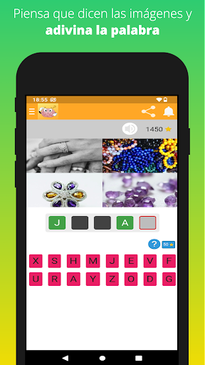Android application Piensa y Adivina screenshort