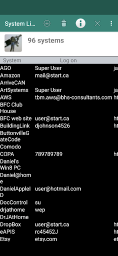 Android application JCST Password Manager screenshort