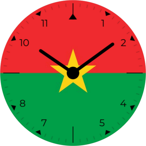 Android application Burkina Faso Analog Watch Face screenshort