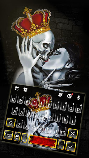 Android application Crown Skull Kiss Keyboard Them screenshort