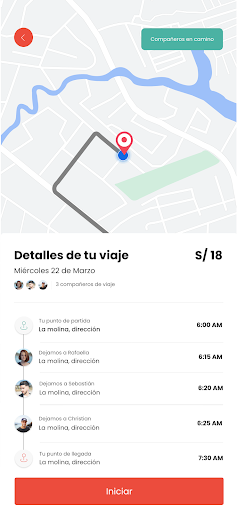Driven Carpool - Pasajeros Screen 3