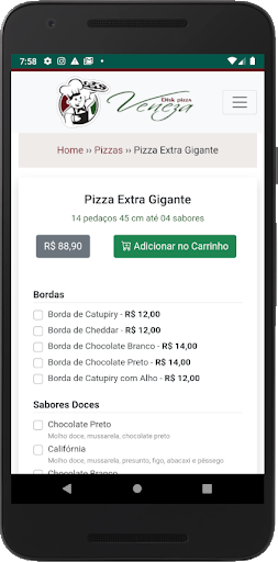 Pizzaria Veneza Screen 3