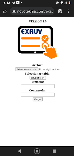 EXAUV: Exámenes Universitarios Screen 2
