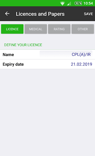 eLicenceManager Screen 2