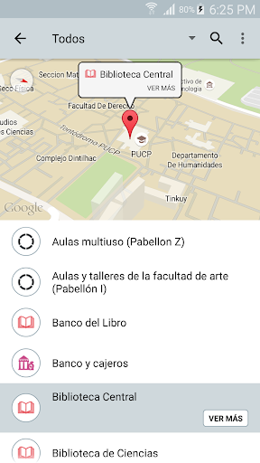Android application Descubre PUCP screenshort
