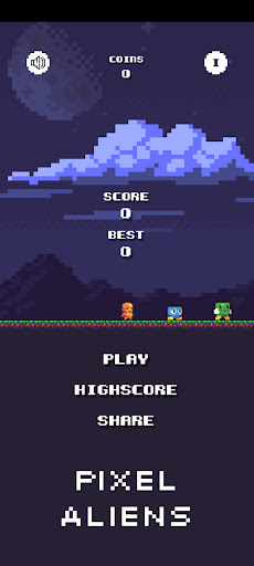 Android application Pixel Aliens screenshort