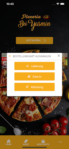 Pizzeria bei Yasmin Screen 2