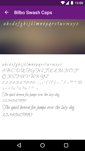 Script Font for FlipFont Screen 3