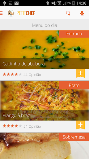 Visualização do aplicativo