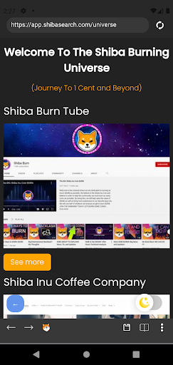 Shiba Search Web Browser Screen 2