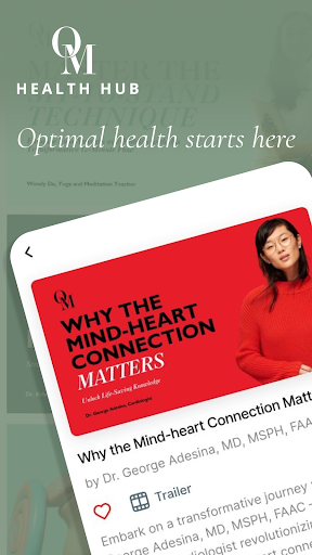 Android application OM Health Hub screenshort