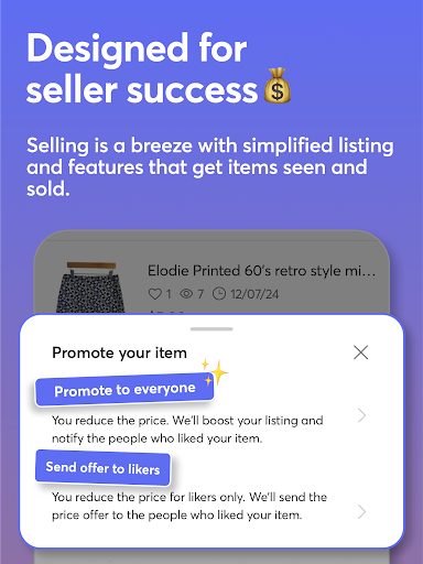 Screenshot of Mercari: Buy and Sell App