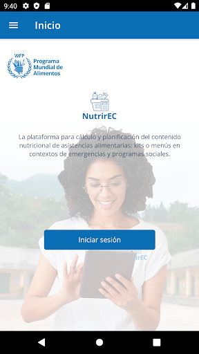 Android application NutrirEC 2.0 screenshort