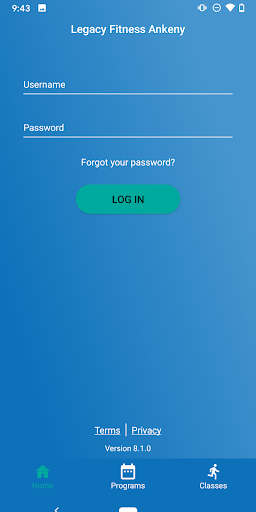 Android application Legacy Fitness Ankeny screenshort