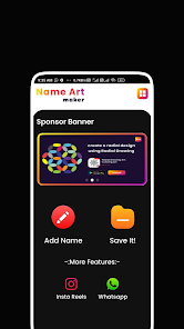 Screenshot 1 Name Art Maker & Text Editor android