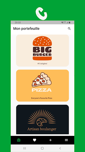 Android application Carte Verte screenshort
