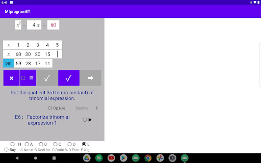 MathFluency : tablet Screen 3