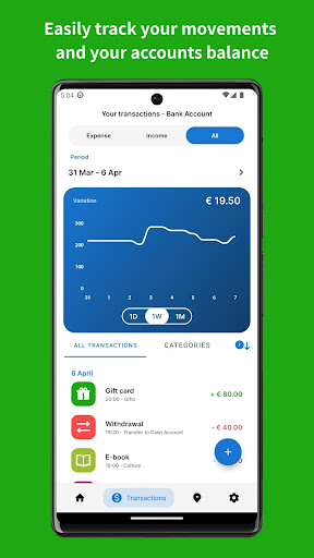 Android application MySpent: Money tracker screenshort