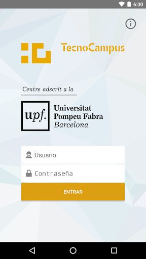 Android application TecnoCampus Acadèmica screenshort