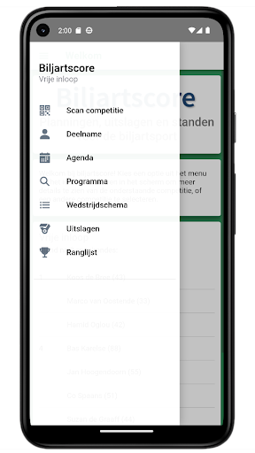 Biljartscore Screen 2